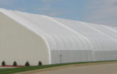 Manufacturing Facility - Fabric Building with metal end wall