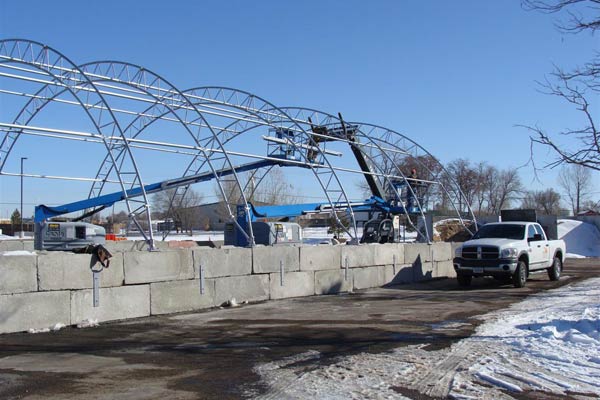 Construction of round hd building