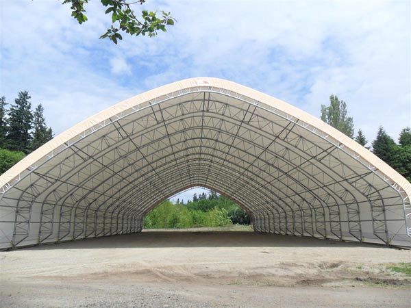 Fabric Structure with white covering
