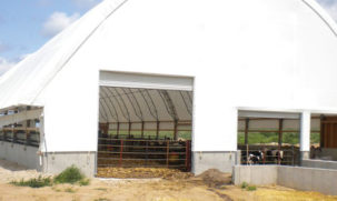 Fabric livestock shed