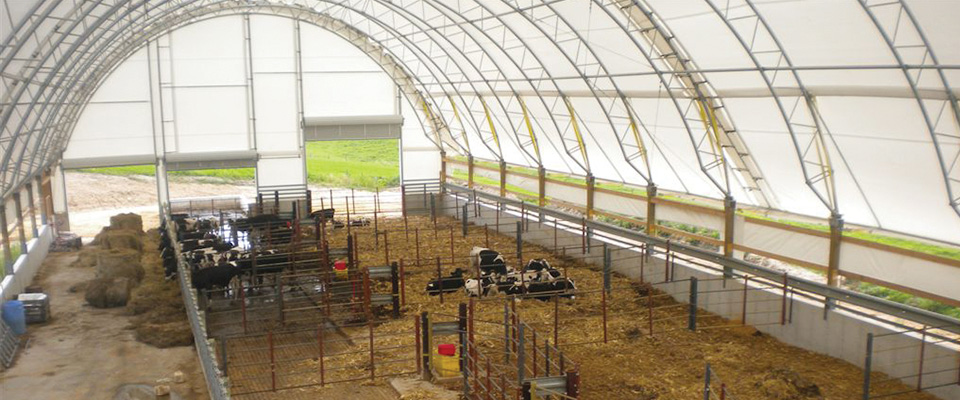 fabric cattle shed