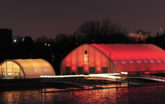 Corporate Services - Light up Fabric Structures at night