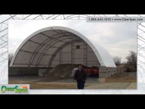 Sand and Salt Storage for Westpoint Township by ClearSpan Fabric Structures
