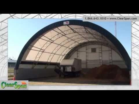 Sand and Salt Storage for City of Adams by ClearSpan Fabric Structures