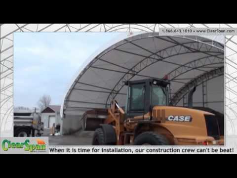 Sand and Salt Storage for Wyandot County by ClearSpan Fabric Structures