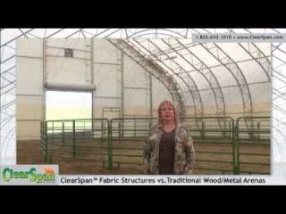 Indoor Riding Arena in Craig, CO by ClearSpan Fabric Structures