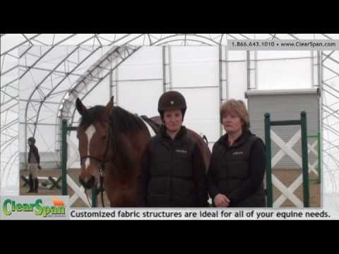 Indoor Riding Arena at Bella Rose Farm by ClearSpan Fabric Structures