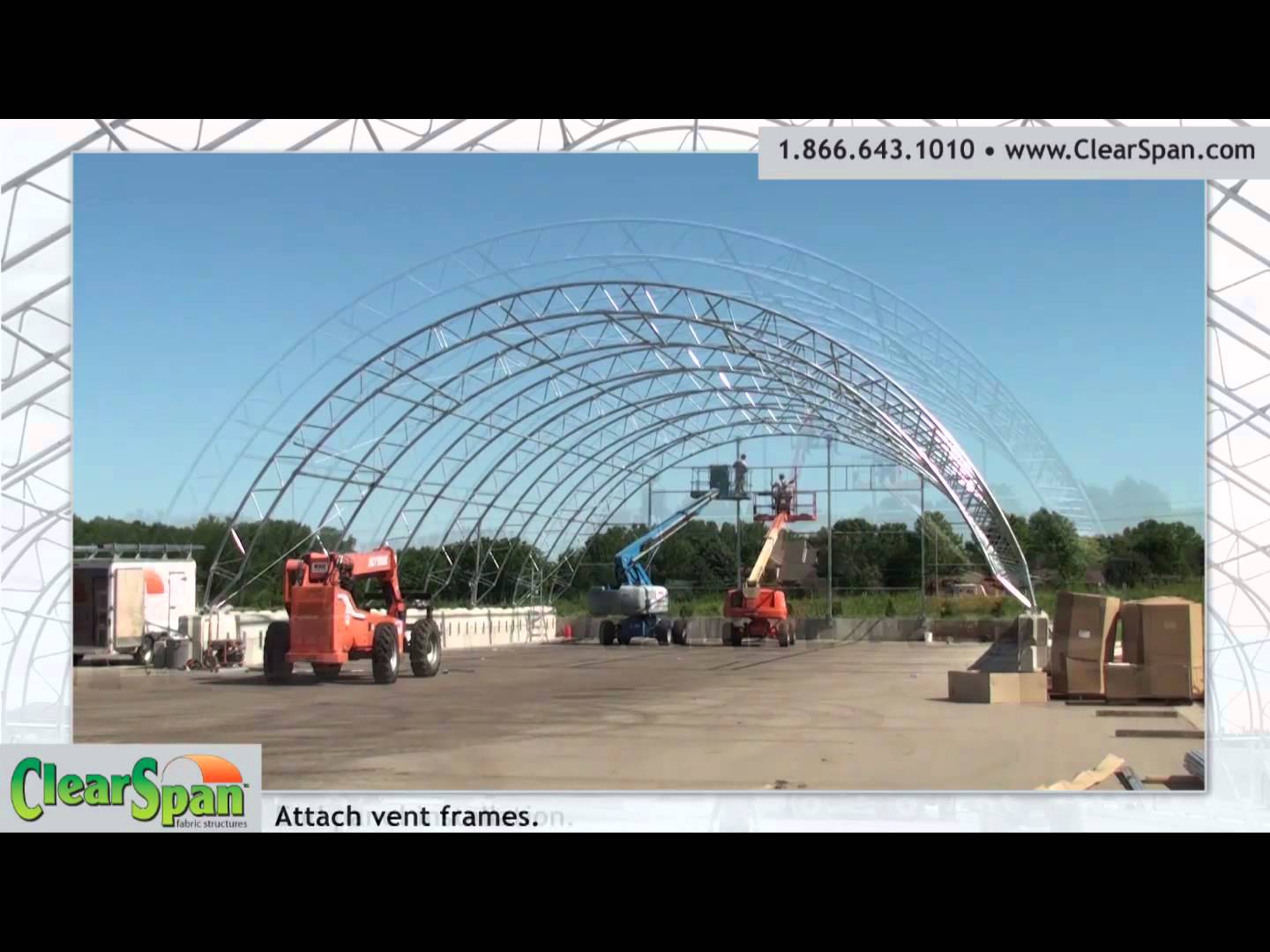 Time Lapse Construction - Sand and Salt Storage Facility in Dyersville, IA