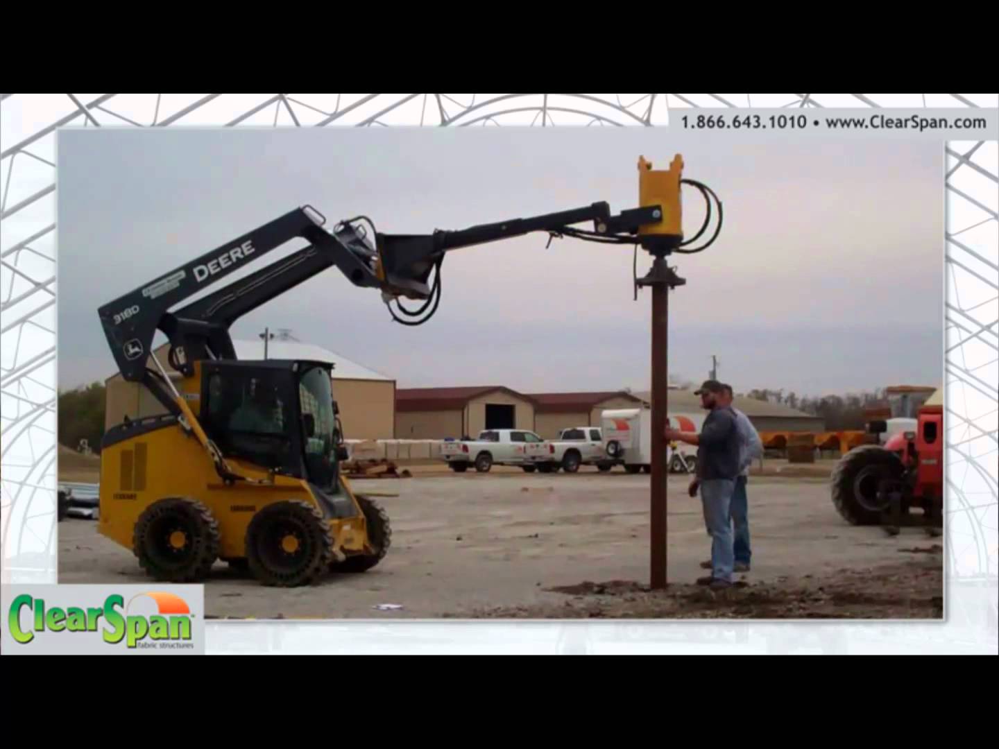 Helical Anchor Installation by ClearSpan Fabric Structures