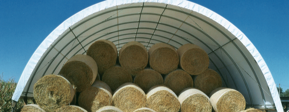 Hay Storage under a PonyWall Building