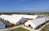 Horse Stalls outside Race Track