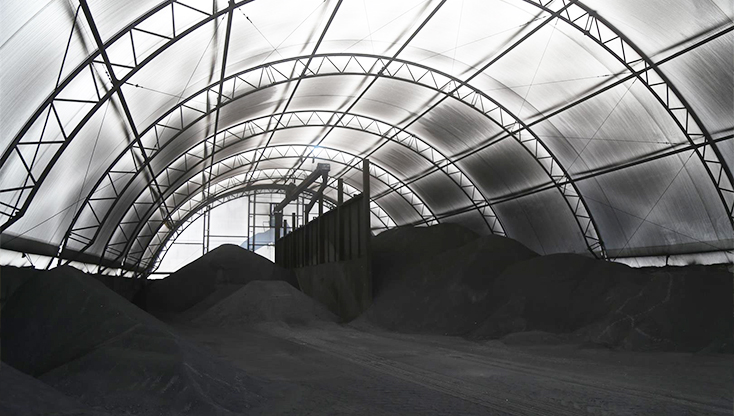 Coal Storage Fabric Building