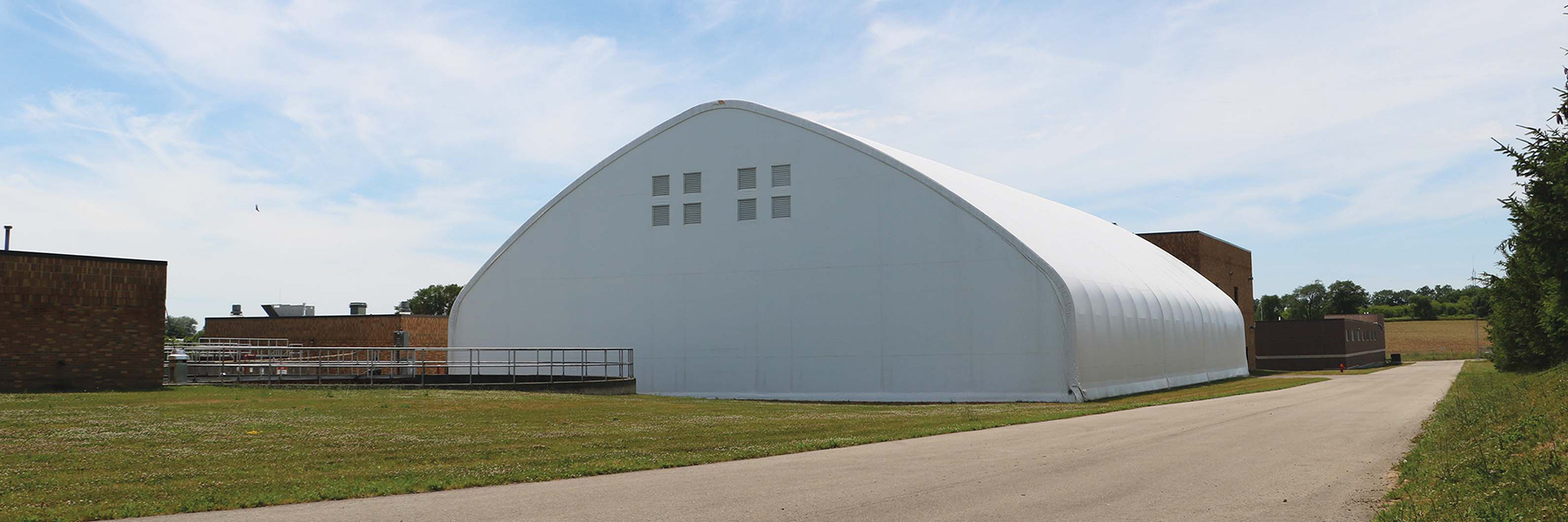 Waste and Recycling Plant - White Fabric Structure