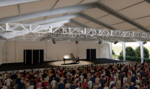 Temporary Building - Concert Hall - 3D Rendering