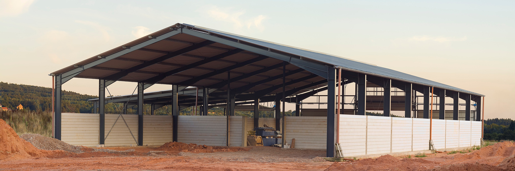 Beam Building half walls