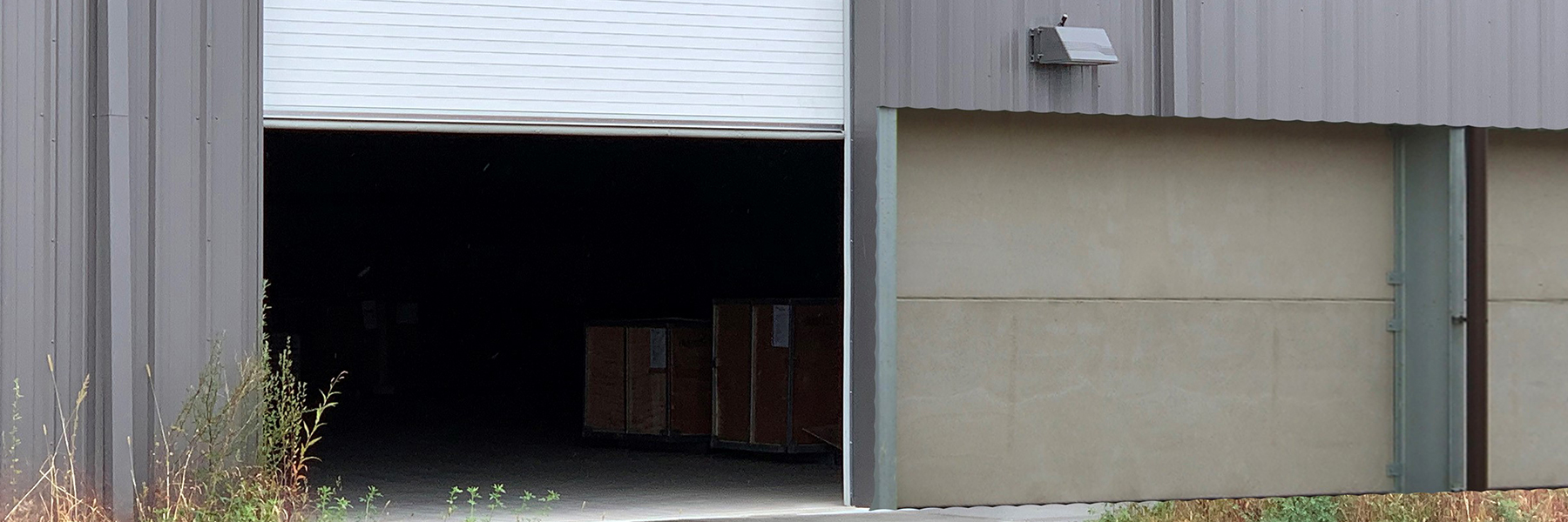 Pre-stressed Concrete Walls on a metal building