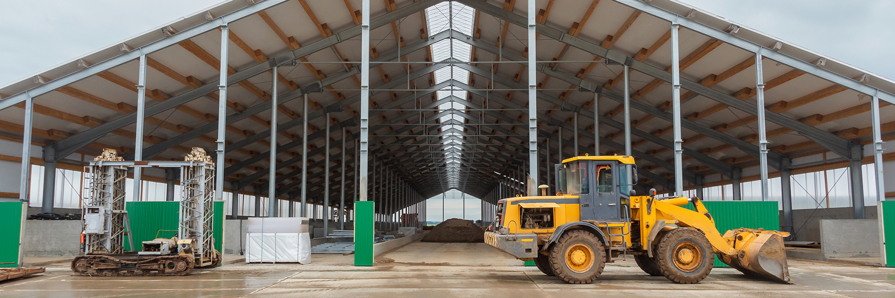 Pre-stressed Concrete Walls used for foundation on a beam building