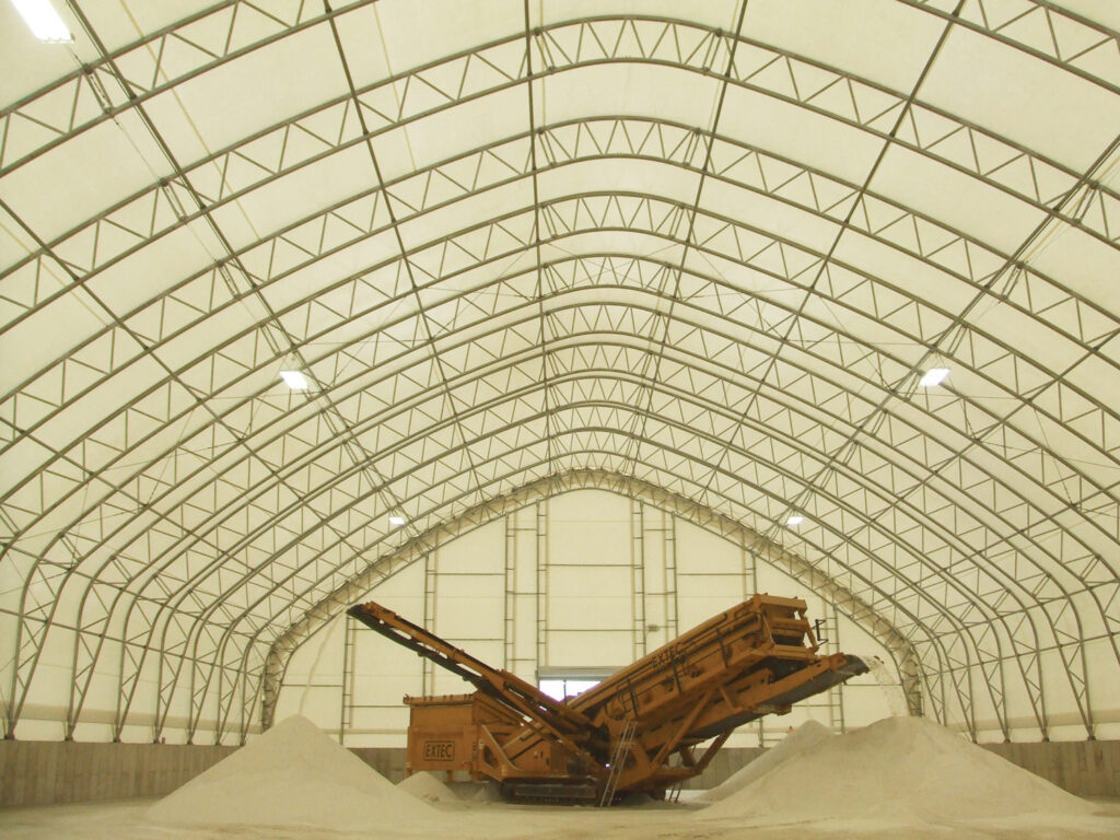 inside salt storage