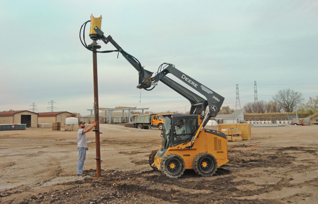 helical anchor installation