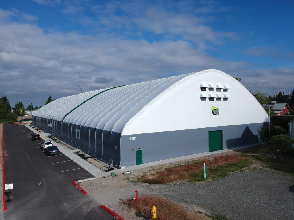 Outside Fabric Truss Building