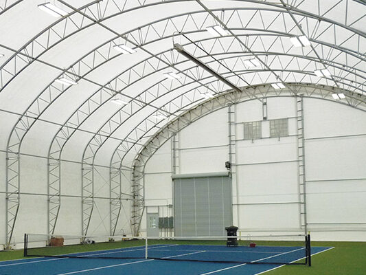 Indoor tennis building