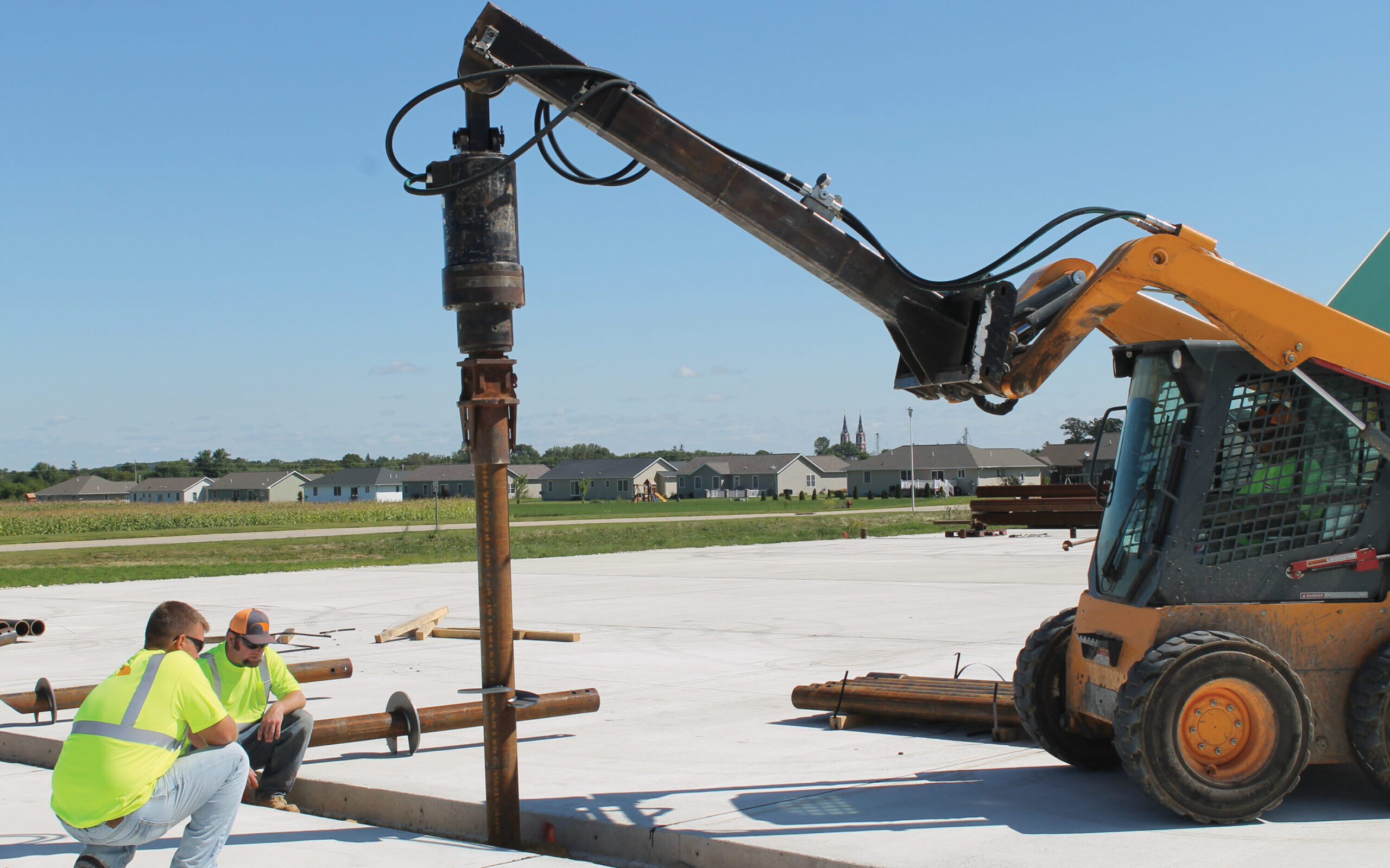 helical anchor installation