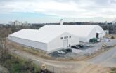 two different types of structures next to each other: truss and I-beam