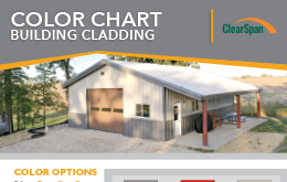 ClearSpan Color Chart Cold Formed Steel Buildings Sheet