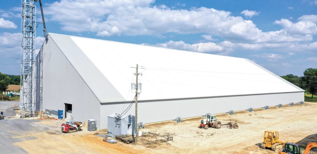 Large Hybrid Building used for grain storage and facilitation