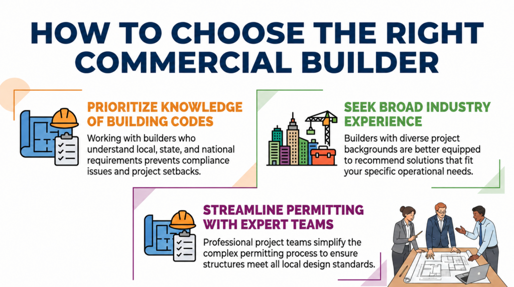infographic: how to choose the right commercial builder